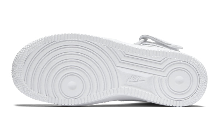 (GS) Nikdjke Air Force 1 Mid 'Triple White' 314195-113