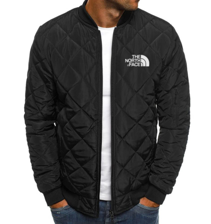 GIUBBOTTO BOMBER DA UOMO TRAPUNTATO A ROMBI CAPPOTTI GIACCA A VENTO A COSTINE CALDI AUTUNNO INVERNO