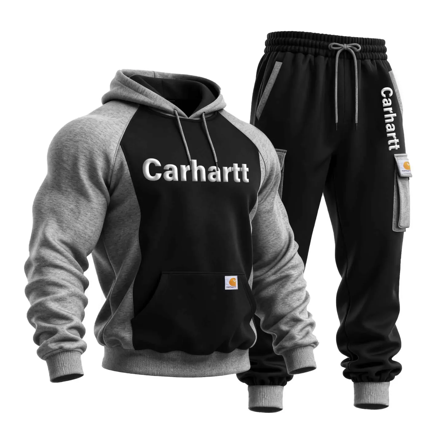 Men's Vintage Hoodie And Sweatpants Set