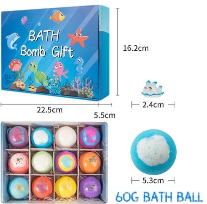 12 Bombe da bagno per bambini con sorpresa all'interno