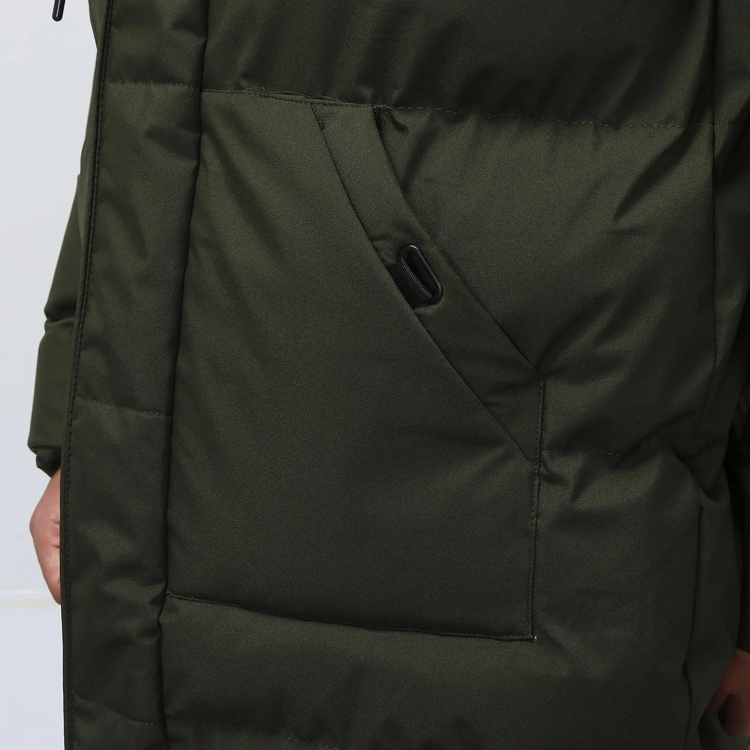 TNF®-Giacca con cappuccio classica da uomo di media lunghezza