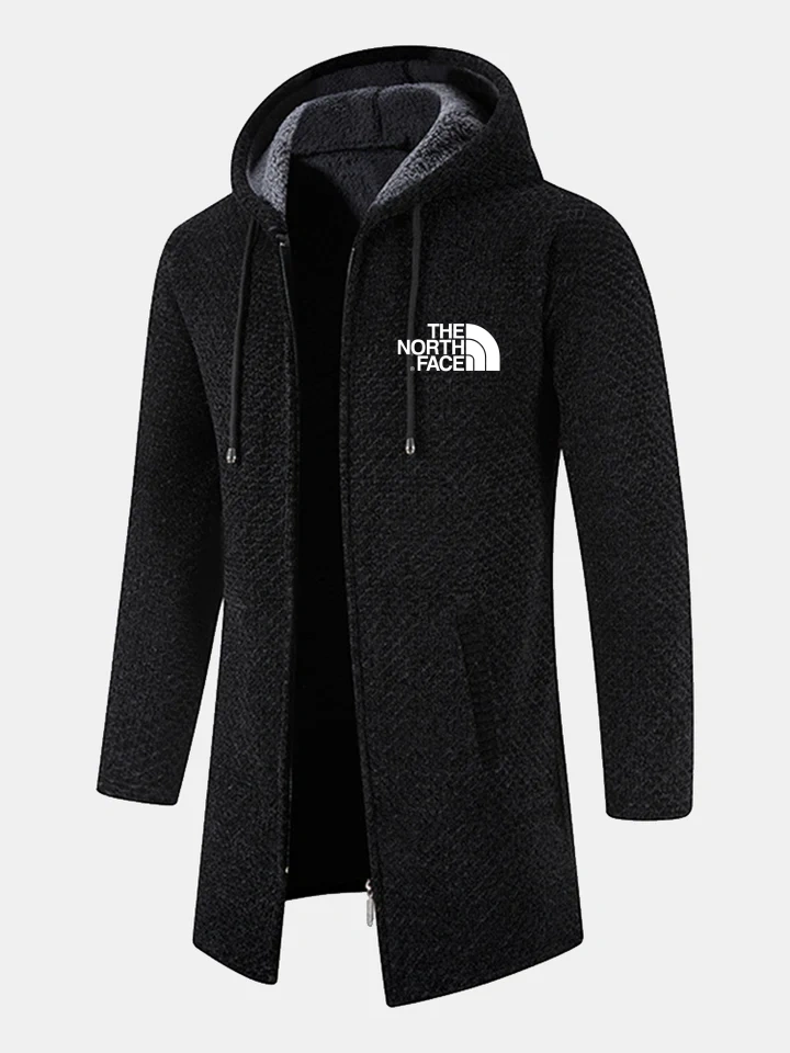 2024 THE NORTH FACE-Cappotto lungo in cashmere testurizzato con cappuccio