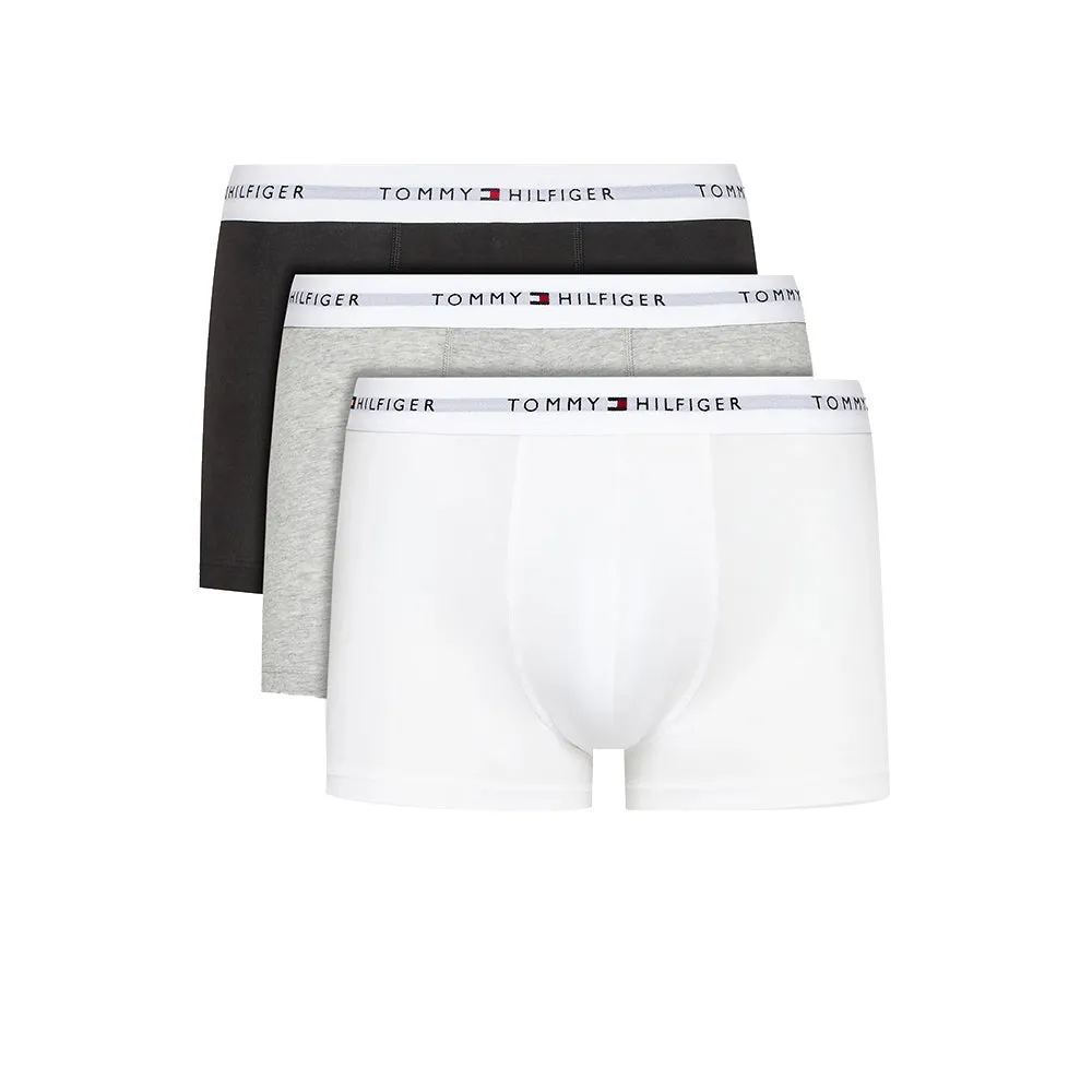 Boxer Uomo Grigio/Nero/Bianco in cotone