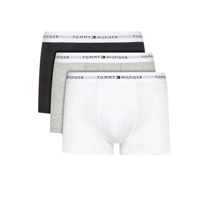 Boxer Uomo Grigio/Nero/Bianco in cotone