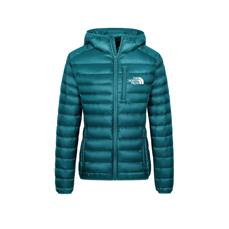 2025 TNF? Giacca invernale leggera con cappuccio e piumino ripiegabile da donna