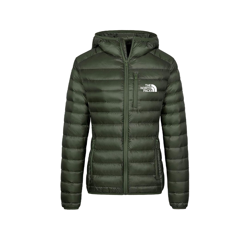 2025 TNF? Giacca invernale leggera con cappuccio e piumino ripiegabile da donna