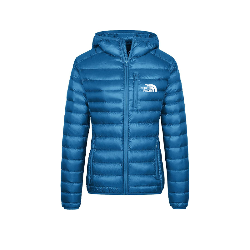 2025 TNF? Giacca invernale leggera con cappuccio e piumino ripiegabile da donna