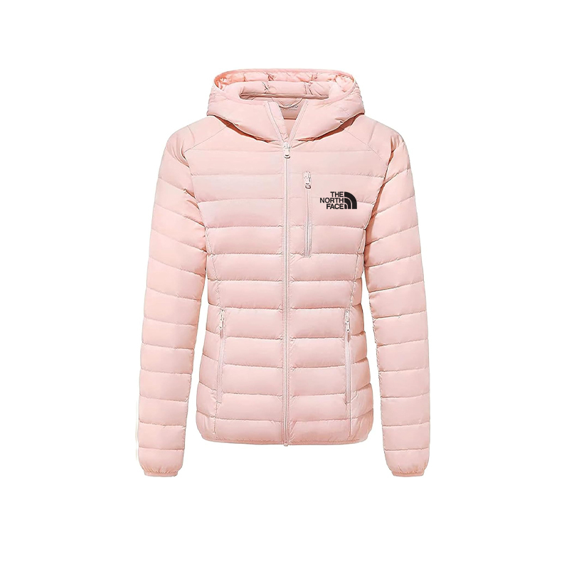 2025 TNF? Giacca invernale leggera con cappuccio e piumino ripiegabile da donna