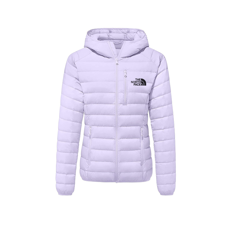 2025 TNF? Giacca invernale leggera con cappuccio e piumino ripiegabile da donna