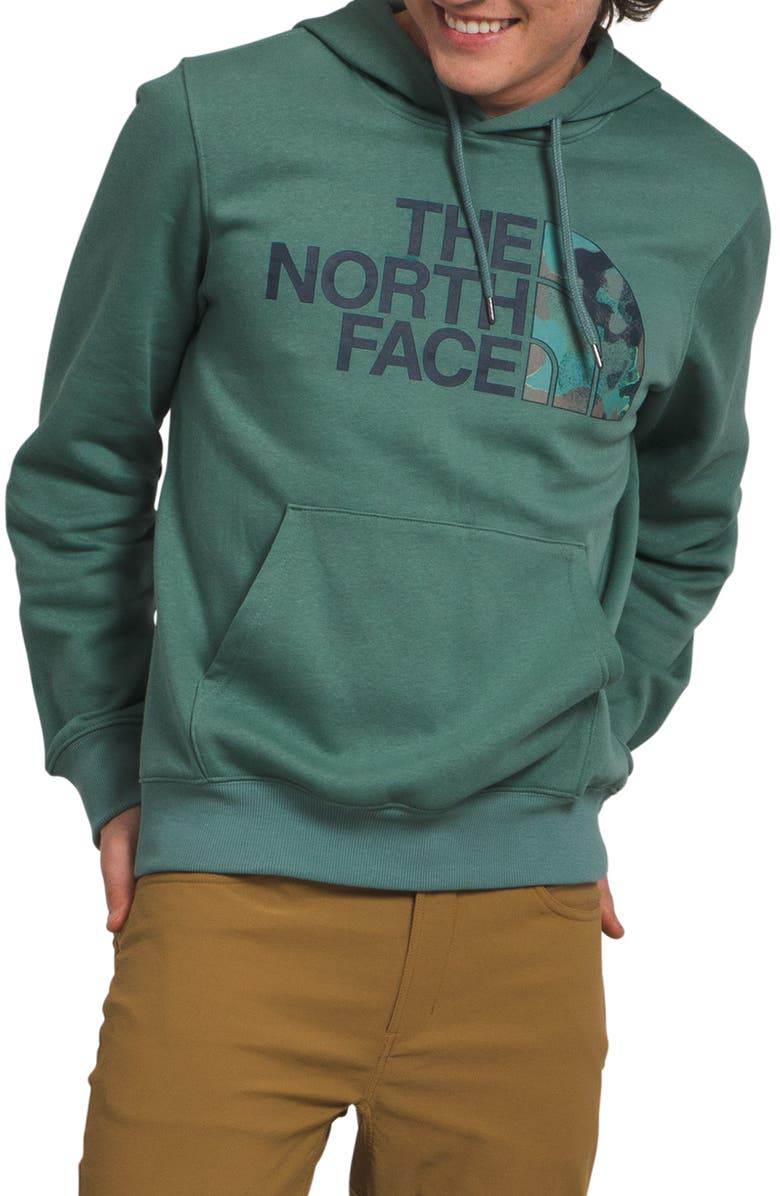 Pullover con cappuccio a mezza cupola natalizia