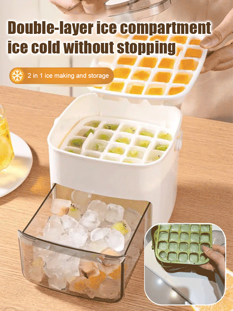 【Free Express Shipping】Instant Chill Desktop Ice Maker | 200 Cubes in 2 Mins | Space-Saving Design 🧊✨