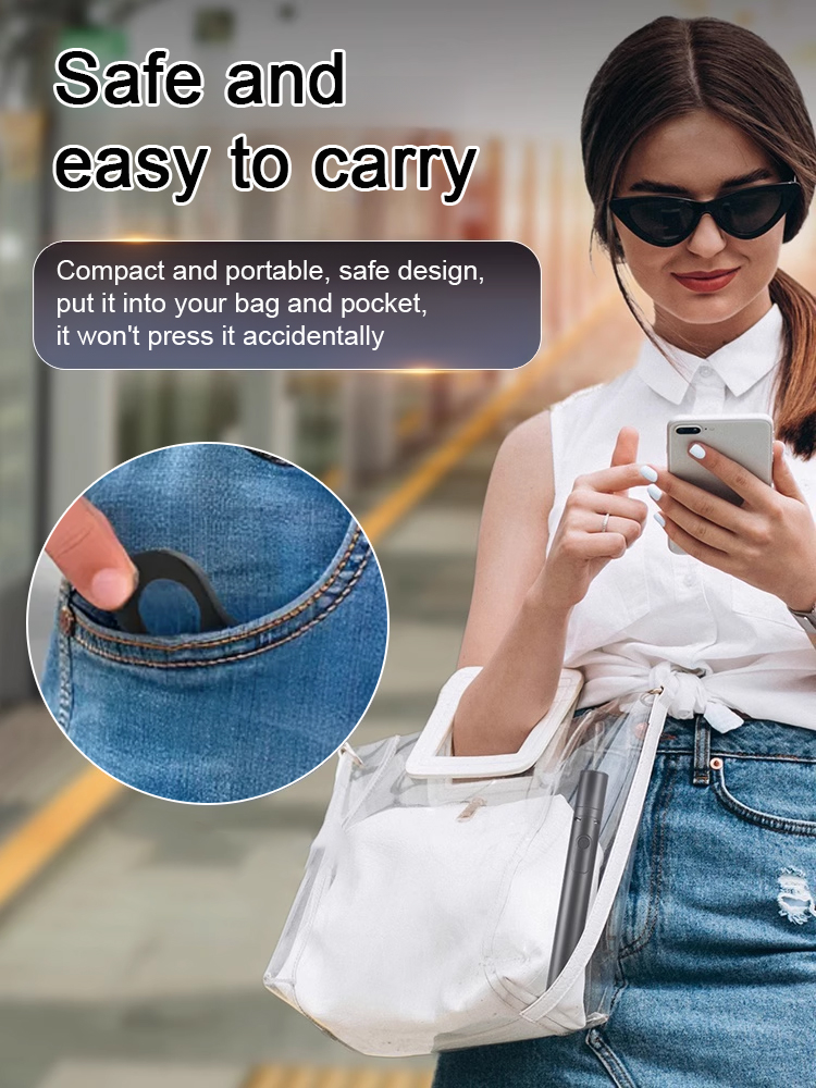 ⭐ Million Volts Finger Stun Gun Portable Rechargeable Self Defense Device for Personal Safety⭐