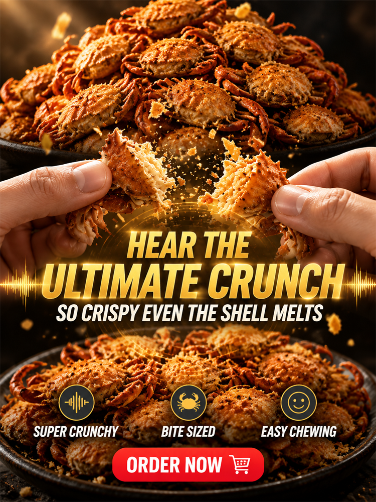 【 TODAY ONLY: Buy 1 Get 1 Free!】🦀【 TODAY ONLY: $8.5/Large Bag!】👉Low-fat, crispy, ready-to-eat crab meat snacks