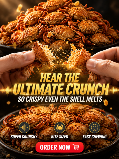 【 TODAY ONLY: Buy 1 Get 1 Free!】🦀【 TODAY ONLY: $8.5/Large Bag!】👉Low-fat, crispy, ready-to-eat crab meat snacks