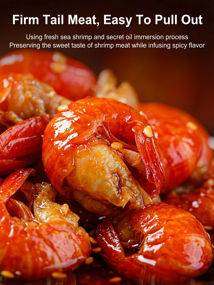 【88 pieces/can】Ready-to-Eat High-Protein Fresh Shrimp in Oil Canned Food | High Protein Low Carb Snack  | Mississippi River Origin 🌶️🔥