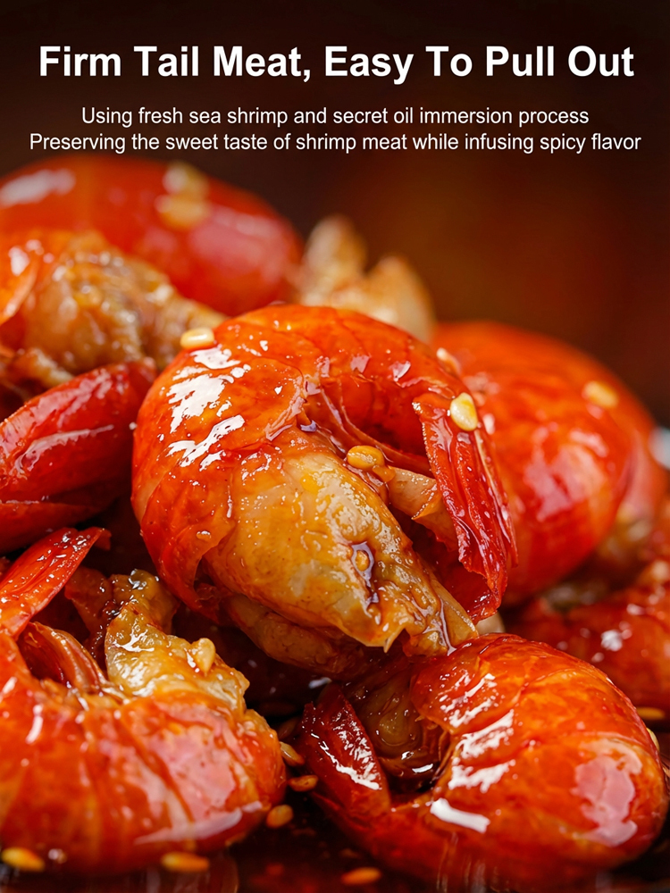 【88 pieces/can】Ready-to-Eat High-Protein Fresh Shrimp in Oil Canned Food | High Protein Low Carb Snack  | Mississippi River Origin 🌶️🔥