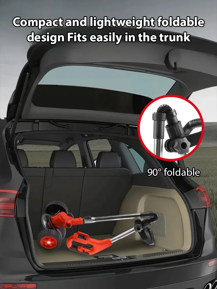 【Foldable Handheld Lithium Weeder with Wheels】50%OFF