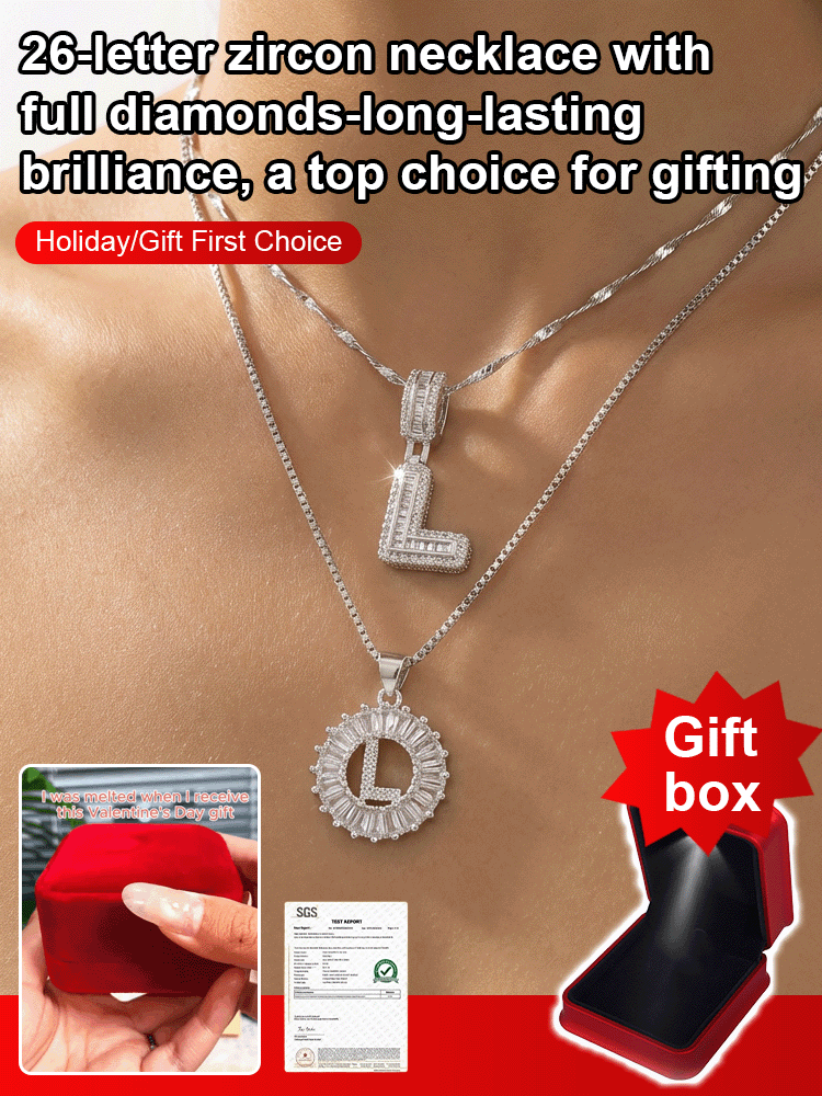 Premium A-Z Initial Pendant Necklace | Baguette Cut Simulated Diamond | Hypoallergenic 18K Gold Vermeil 💎✨