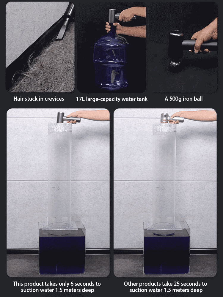 [50% Off + Buy One Get Five Free] 4-in-1 Automatic Vacuum Cleaner, 15000Pa Suction Power, AI Intelligent Cleaning, Lifetime Warranty