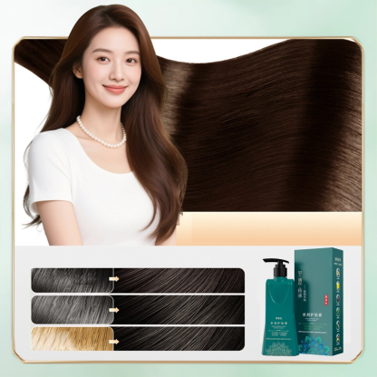 【Whiten in one go】100% Pure Plant Hair Color Cream | Zero Ammonia | 15-MinGray Coverage | With Moroccan Argan Oil 🌿💆‍♀️