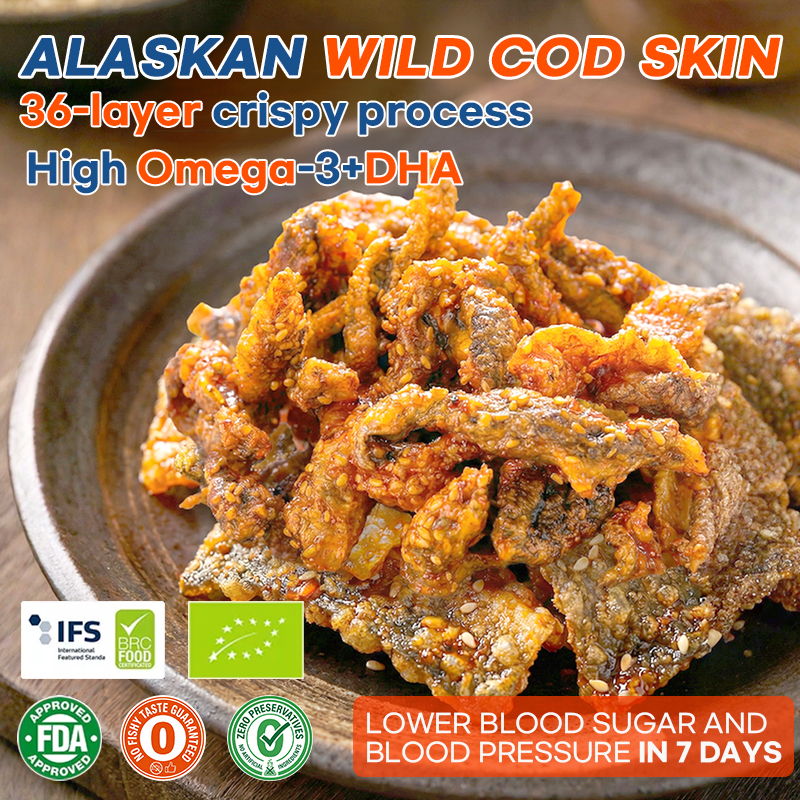 【Fresh and Crunchy】High-protein ready-to-eat deep-sea fish crisps ❤ Non-fried, low-calorie！