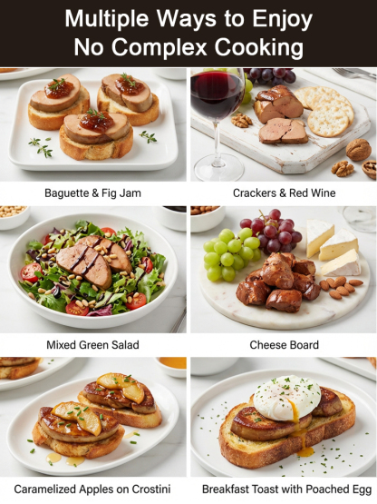 【Lightning Delivery】 French Normandy Recipe Ready-to-Eat Foie Gras (Slow Cooking) | Aviation-Grade Cold Chain Transportation