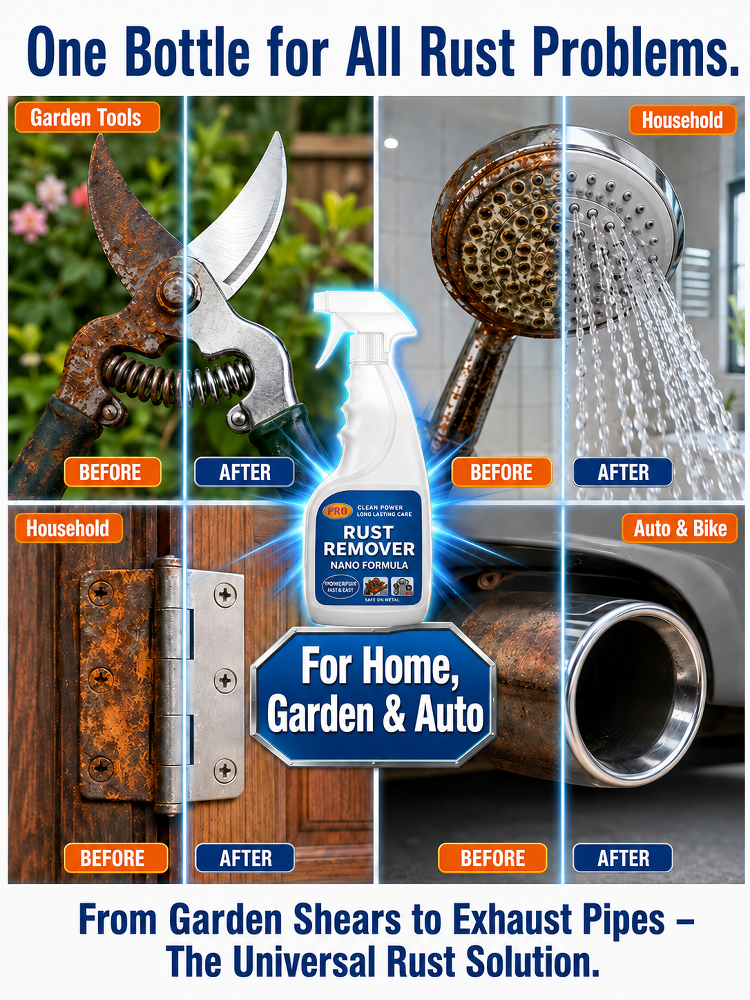 Fast Acting Nano Rust Remover ⭐ Dissolves Rust in 3 Minutes ⭐ Safe for All Metals ⭐ Long Lasting Protection ⭐ Eco Friendly Formula