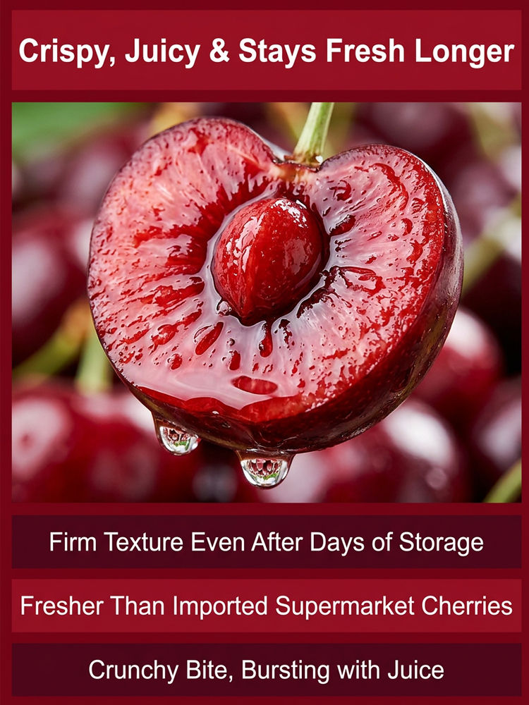 【98% Survival Rate】Premium Giant Cherry Seeds 🍒| First Year Harvest | Ping Pong Size | Self Pollinating 🌳