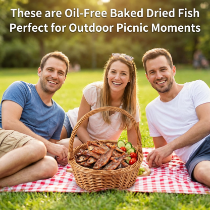 High-protein ready-to-eat deep-sea fish crisps