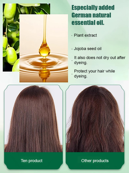 【Whiten in one go】100% Pure Plant Hair Color Cream | Zero Ammonia | 15-MinGray Coverage | With Moroccan Argan Oil 🌿💆‍♀️