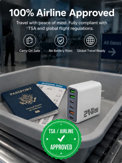 ⭐AI Pulse Tech Restore Battery Health ⭐Fast Charging for All Devices ⭐Stop Performance Throttling ⭐Extend Device Lifespan ⭐Compact 4 Port Design