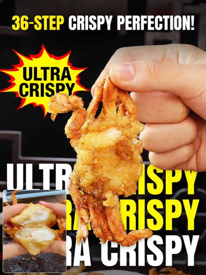 Premium Wild Caught Whole Mini Crabs - Low Carb Keto Friendly Snack - Vacuum Dehydrated Crispy Seafood 🦀🔥