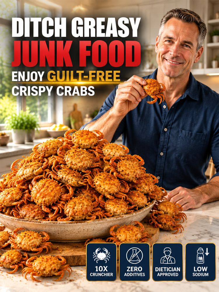 【 TODAY ONLY: Buy 1 Get 1 Free!】🦀【 TODAY ONLY: $8.5/Large Bag!】👉Low-fat, crispy, ready-to-eat crab meat snacks
