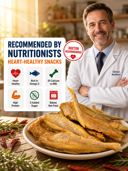 Crispy Yellow Croaker Snack - Ready-to-Eat Dried Fish