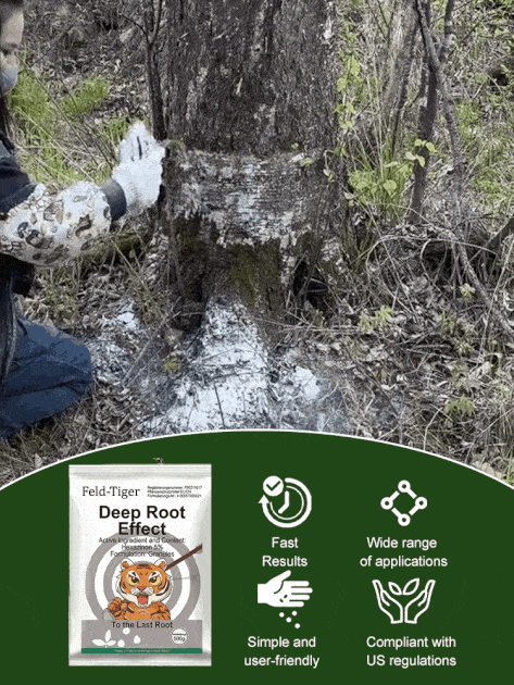 Feld-Tiger Deep Root Destroyer Granules | Kills Stumps BambooIvy | 3-Hour Fast Action | Pet Safe 🌳