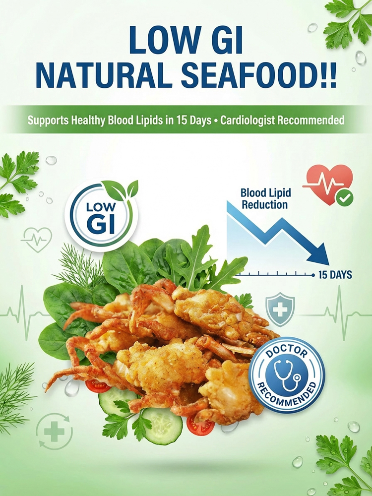 Premium Wild Caught Whole Mini Crabs - Low Carb Keto Friendly Snack - Vacuum Dehydrated Crispy Seafood 🦀🔥