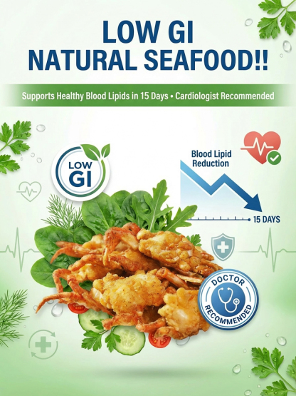 Premium Wild Caught Whole Mini Crabs - Low Carb Keto Friendly Snack - Vacuum Dehydrated Crispy Seafood 🦀🔥