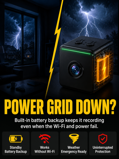 No wires no wifi no problem experience the magnetic x9 camera with 1080p color night vision