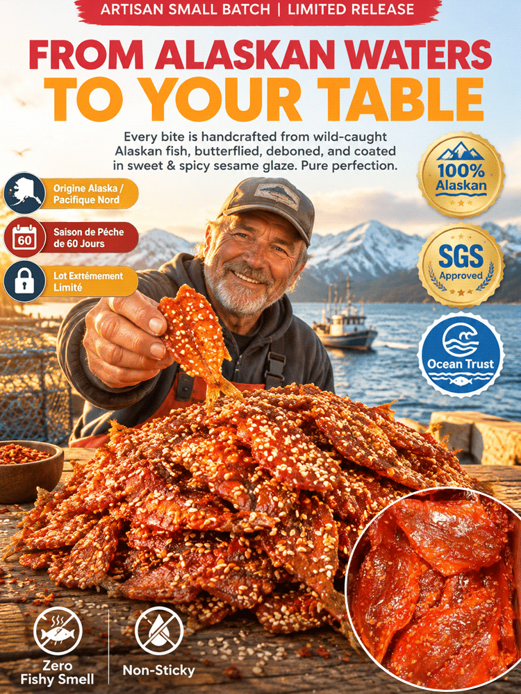 【Buy 3 Get 3 Free】✨ Honey Chili Fish Snacks | Wild Caught | Omega-3 Rich | Handcrafted 🌊