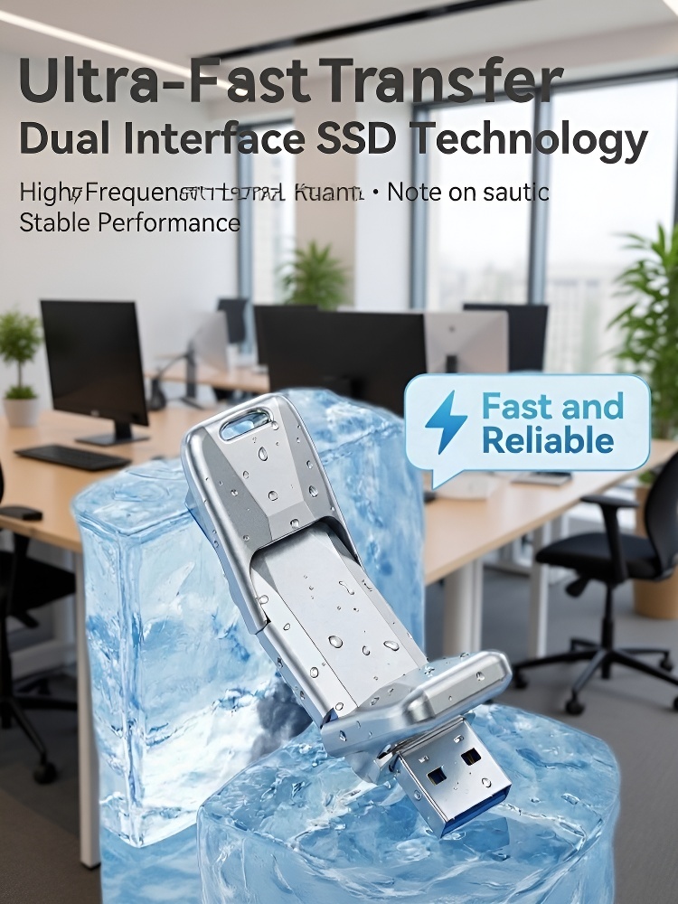 🚀 Fix "Storage Full" | Certified 64TB SSD | GDPR Secure Dual Port 🛡️Stop Cloud Fees | Certified IPX4 Waterproof 64TB | 300MB/s Tested 🔒