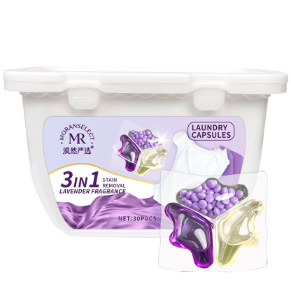 【Long-lasting fragrance for 30 days】EcoWash 5-in-1 Laundry Pods | 15s Fast Dissolve in Cold Water | Plant Based Hypoallergenic |Odor Removal 🌸💧