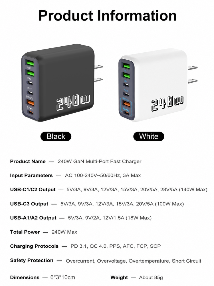 ⭐AI Pulse Tech Restore Battery Health ⭐Fast Charging for All Devices ⭐Stop Performance Throttling ⭐Extend Device Lifespan ⭐Compact 4 Port Design