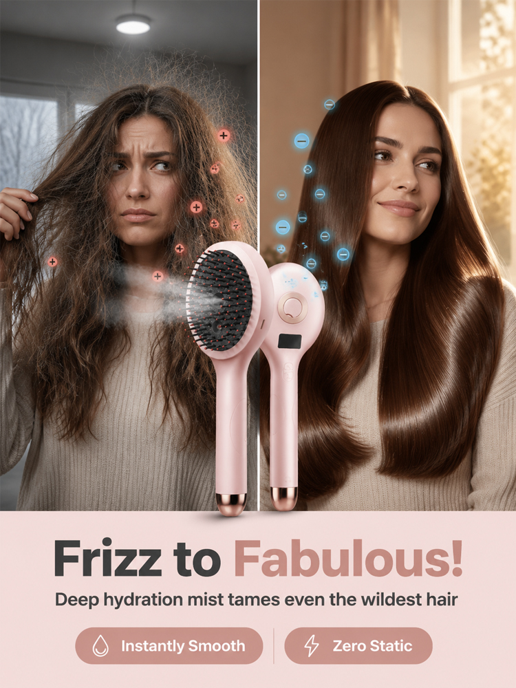 Hollywood Secret 650nm Red Light Hair Comb |  3-in-1 Handheld Scalp Massager  Device for Scalp Care✨Fuller Looking Hair