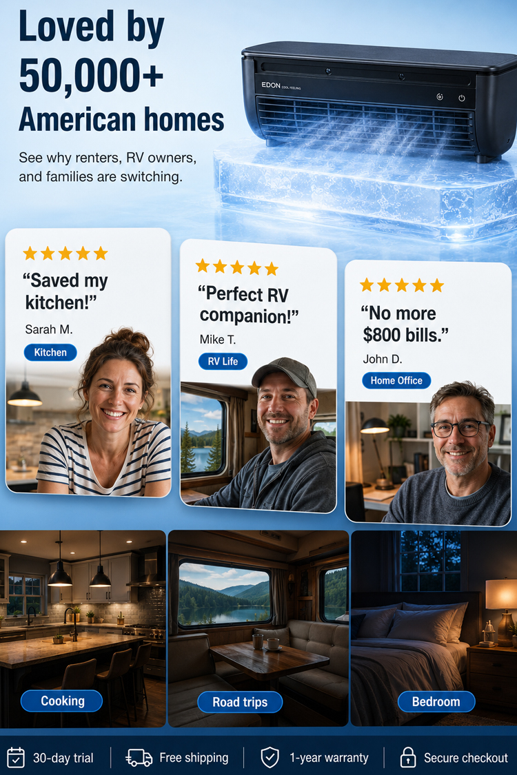 🌬️ Wall Air Cooler | Stop $800 Bills | Lab-Tested | Landlord Approved | Quiet Sleep  | FCC Certified | End Summer Heat🔋