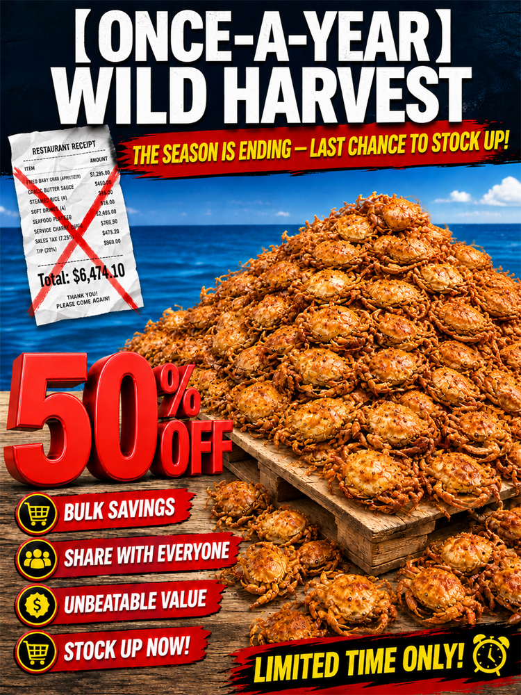 【 TODAY ONLY: Buy 1 Get 1 Free!】🦀【 TODAY ONLY: $8.5/Large Bag!】👉Low-fat, crispy, ready-to-eat crab meat snacks