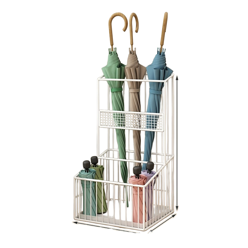 Umbrella storage rack household umbrella bucket door drain umbrella storage rack large capacity umbr