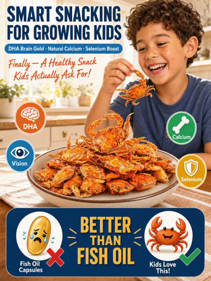 【 BOGO Today】Spicy Crispy Ready-to-Eat Baby Crabs | Freshly Caught Deep-Sea Crab with Plenty of Meat 🦀