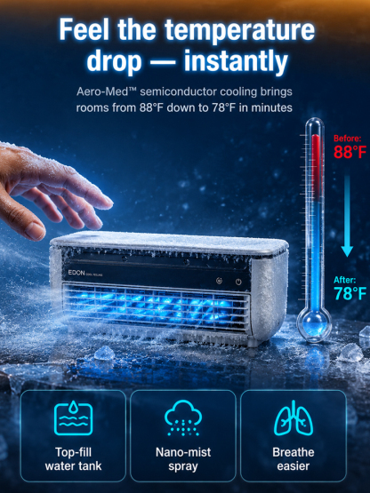 🌬️ Wall Air Cooler | Stop $800 Bills | Lab-Tested | Landlord Approved | Quiet Sleep  | FCC Certified | End Summer Heat🔋