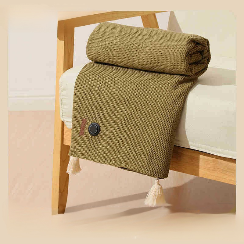 Wearable Electric Heated Shawl - 15S Rapid Heating Soft Throw | Machine Washable Portable Poncho with 3 Temp Settings 🧣🔥