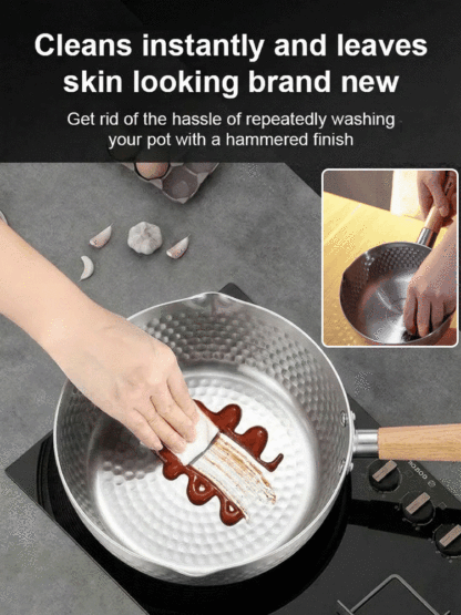 【 Tsubame-Sanjo Craftsmanship】Authentic Japanese Pure Titanium Yukihira Pan | Hand Hammered | Zero Coating | 385g Ultra Light 🥘✨